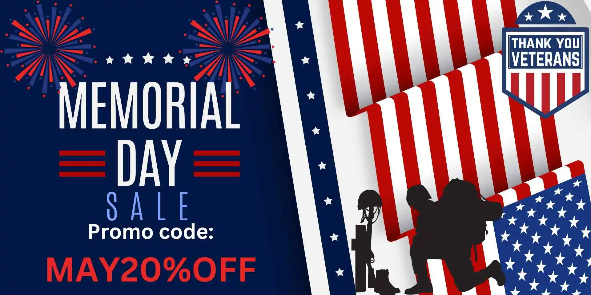 Memorial Day Sale Banner by Cloud Legends 420