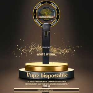White Widow 1 gram Vape Cartridge by Enterprize Extracts from Cloud Legends 420