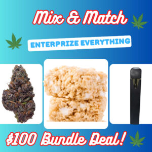 $100 Bundle deal by Enterprize Exotics, Edibles, Extracts from Cloud Legends 420