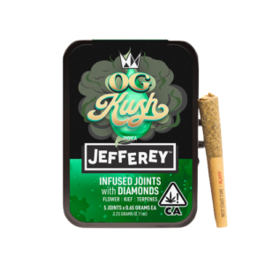 OG Kush Jefferey's infused prerolls by West Coast Cure from Cloud Legends 420