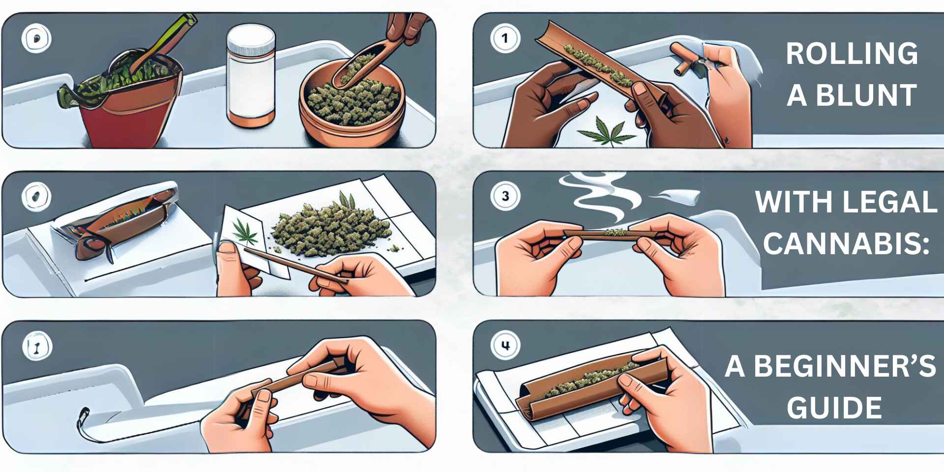 Rolling a Blunt with Legal Cannabis: A Beginner's Guide Banner by Cloud Legends 420