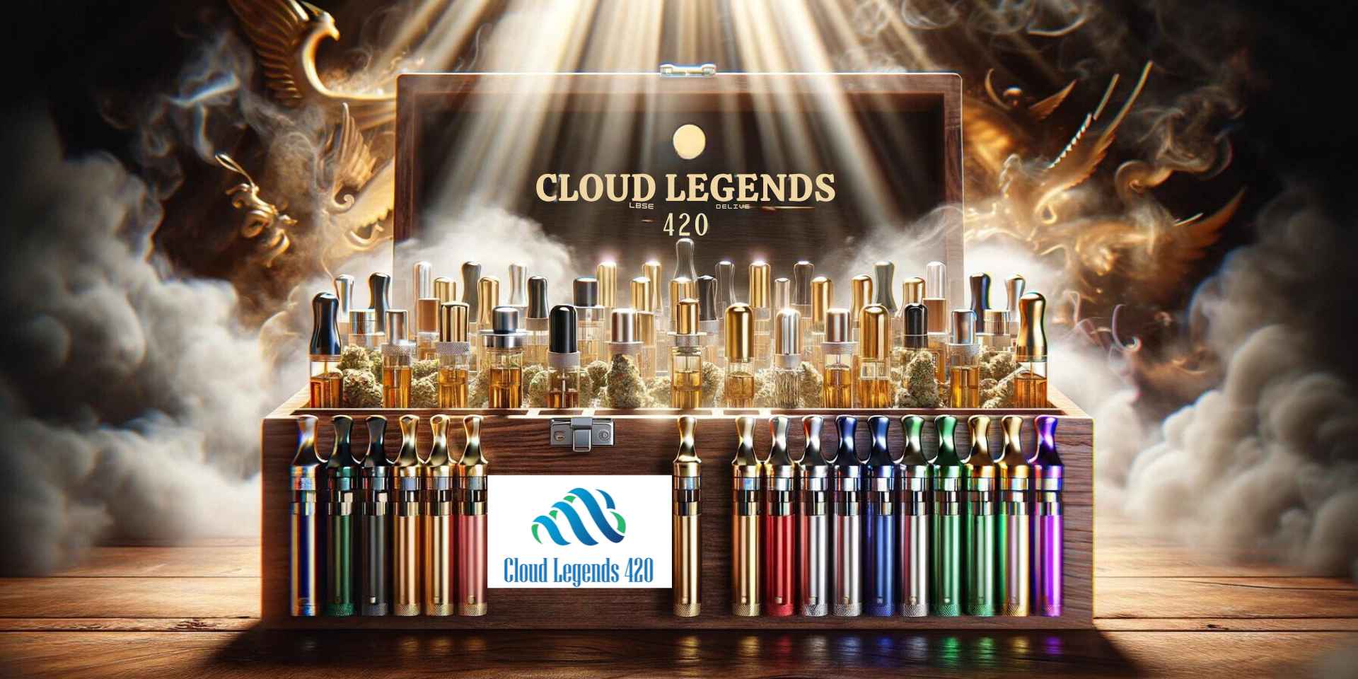 Vape Cartridges Banner by Cloud Legends 420